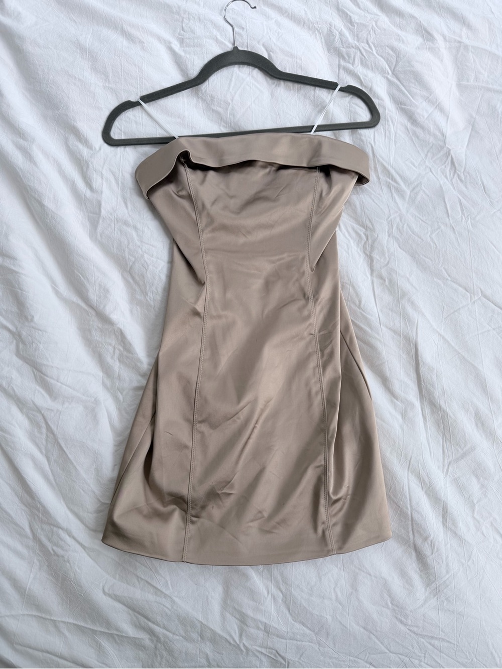 Aritzia Taupe Mini Dress